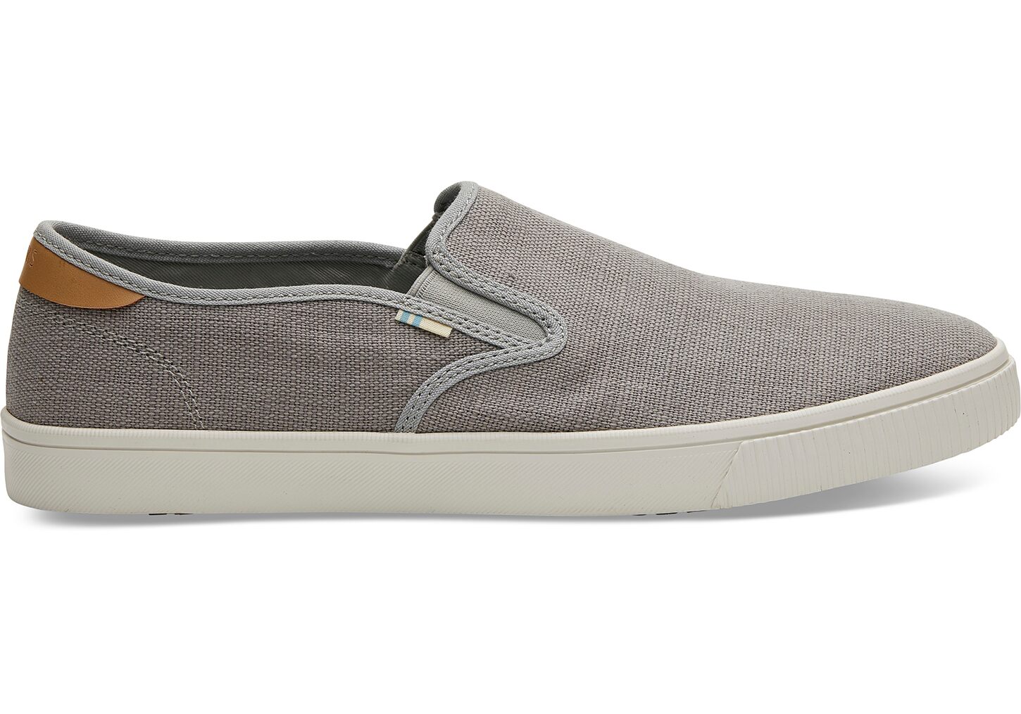 Toms Baja Topanga Heritage Canvas - Mens Slip Ons - Grey - NZ - 973514AGB